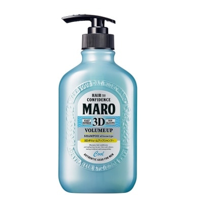 MARO 3D Volume Up Cool Shampoo (Cleanse Clogged Pores and Oily Roots to Revive Hair & Scalp) 400ml