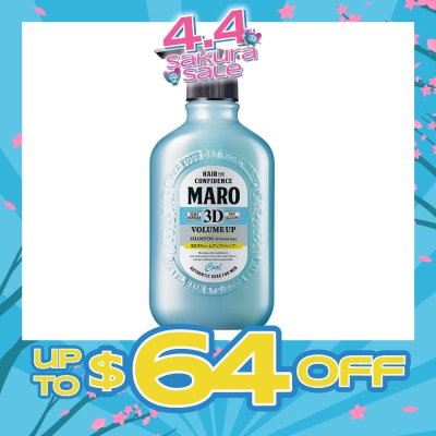 MARO - 3D Volume Up Cool Shampoo (Cleanse Clogged Pores and Oily Roots to Revive Hair & Scalp) 400ml