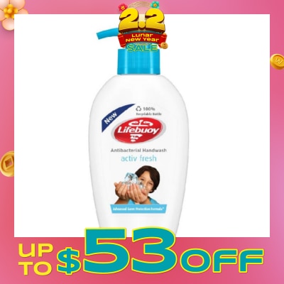 LIFEBUOY Lifebuoy Antibacterial Activ Fresh Handwash 200ml