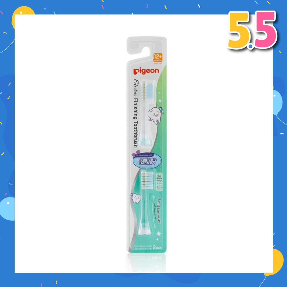 Electric Finishing Toothbrush Spare Brush Head (For 12 months Above) 2s