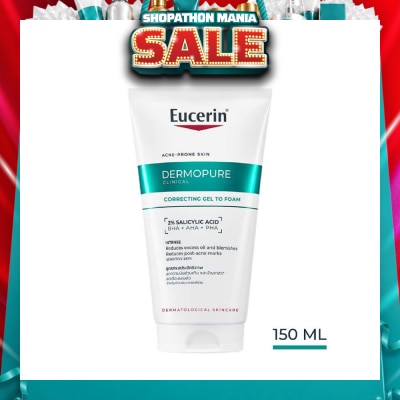 EUCERIN - Dermopure Clinical Correcting Gel to Foam Cleanser  150ml