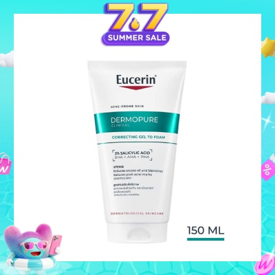 EUCERIN - Dermopure Clinical Correcting Gel to Foam Cleanser  150ml