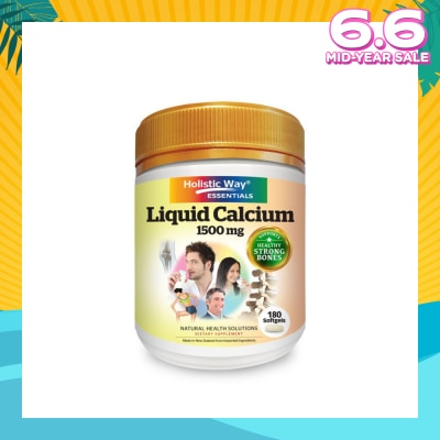 JR LIFE Liquid Calcium 1500mg Softgels 180s