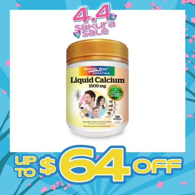 HOLISTIC WAY - Liquid Calcium 1500mg Softgels 180s