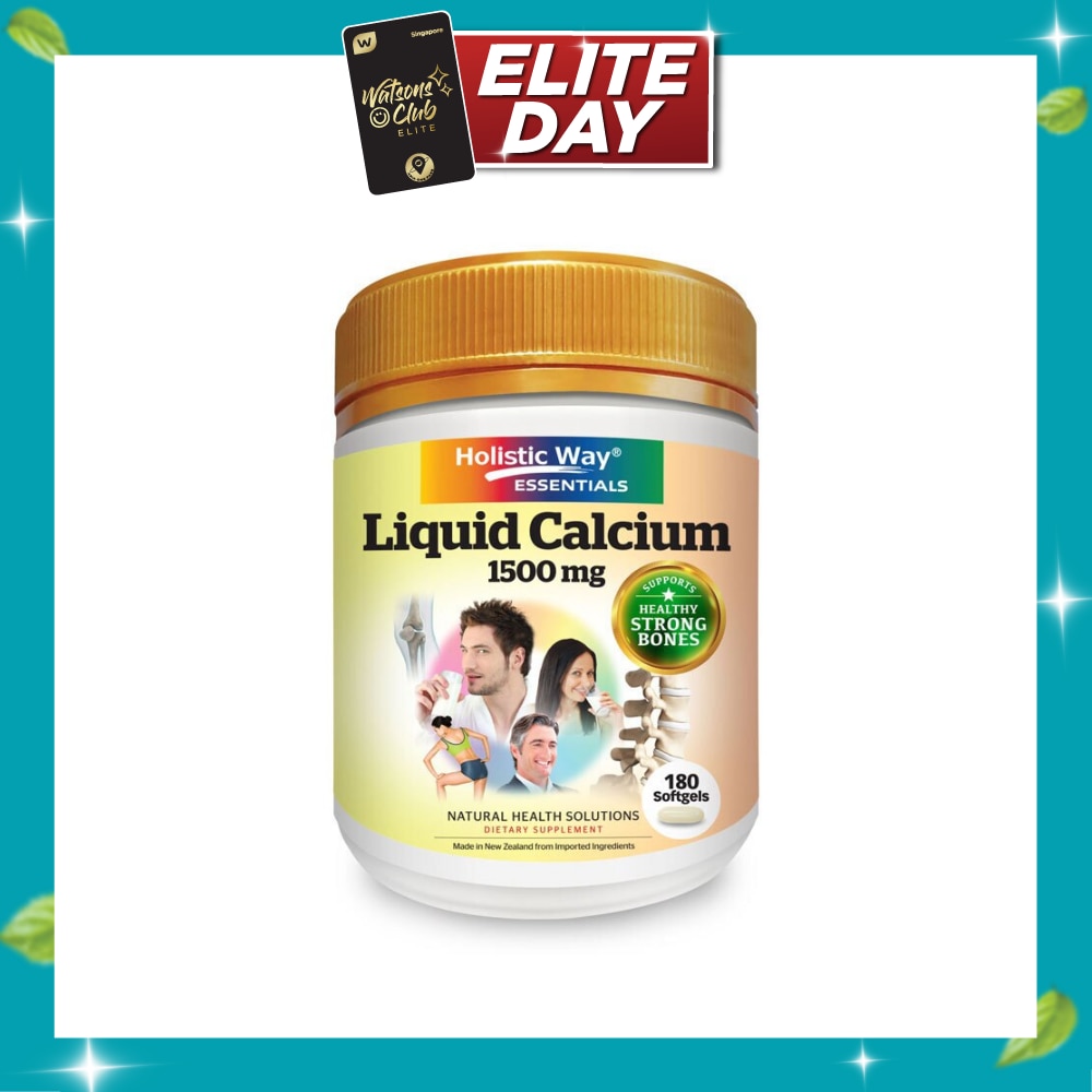 Liquid Calcium 1500mg Softgels 180s image