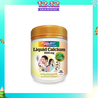 HOLISTIC WAY Liquid Calcium 1500mg Softgels 180s