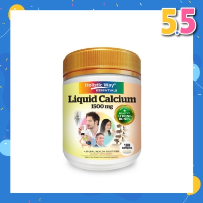 JR LIFE Liquid Calcium 1500mg Softgels 180s