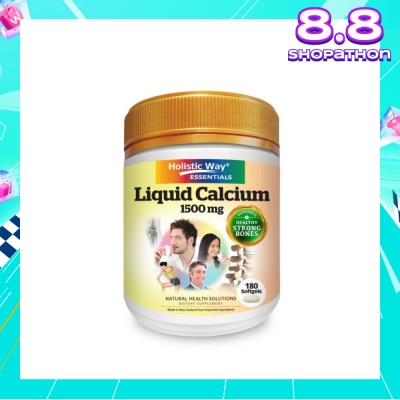 HOLISTIC WAY Liquid Calcium 1500mg Softgels 180s