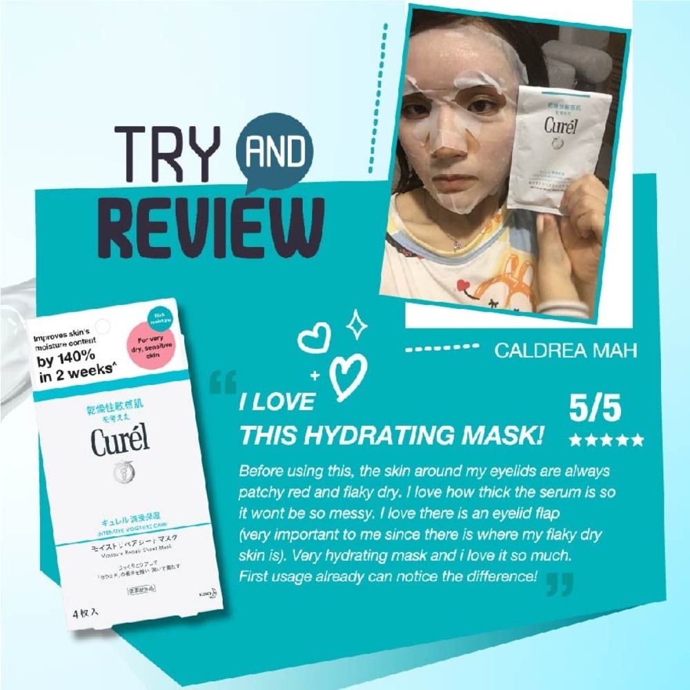 Intensive Moisture Care Moisture Repair Sheet Mask (Rich Intensive Moisture Treatment for Very Dry Sensitive Skin) 4s