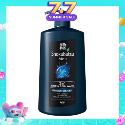 SHOKUBUTSU - Shokubutsu Fresh Blast Men 2-in-1 Hair & Body Wash 850ml