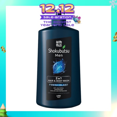 SHOKUBUTSU Shokubutsu Fresh Blast Men 2-in-1 Hair & Body Wash 850ml