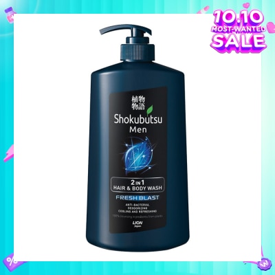 SHOKUBUTSU Shokubutsu Fresh Blast Men 2-in-1 Hair & Body Wash 850ml