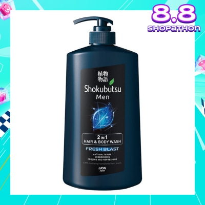 SHOKUBUTSU Shokubutsu Fresh Blast Men 2-in-1 Hair & Body Wash 850ml