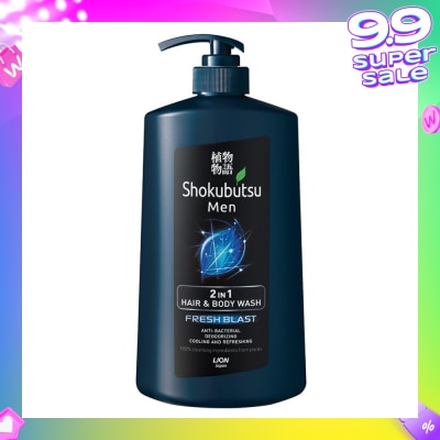 SHOKUBUTSU Shokubutsu Fresh Blast Men 2-in-1 Hair & Body Wash 850ml