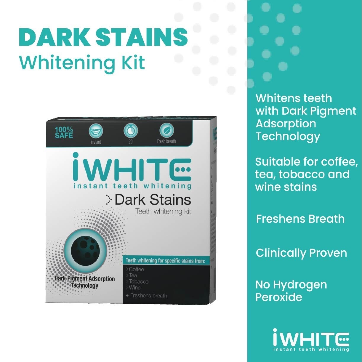 iWhite Instant Dark Stains Teeth Whitening Kit 10’s