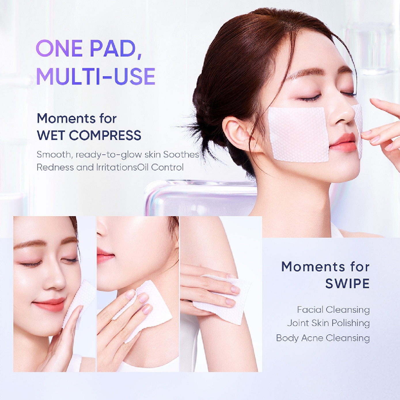 AHA BHA PHA Exfoliating Toner Pads 40s image