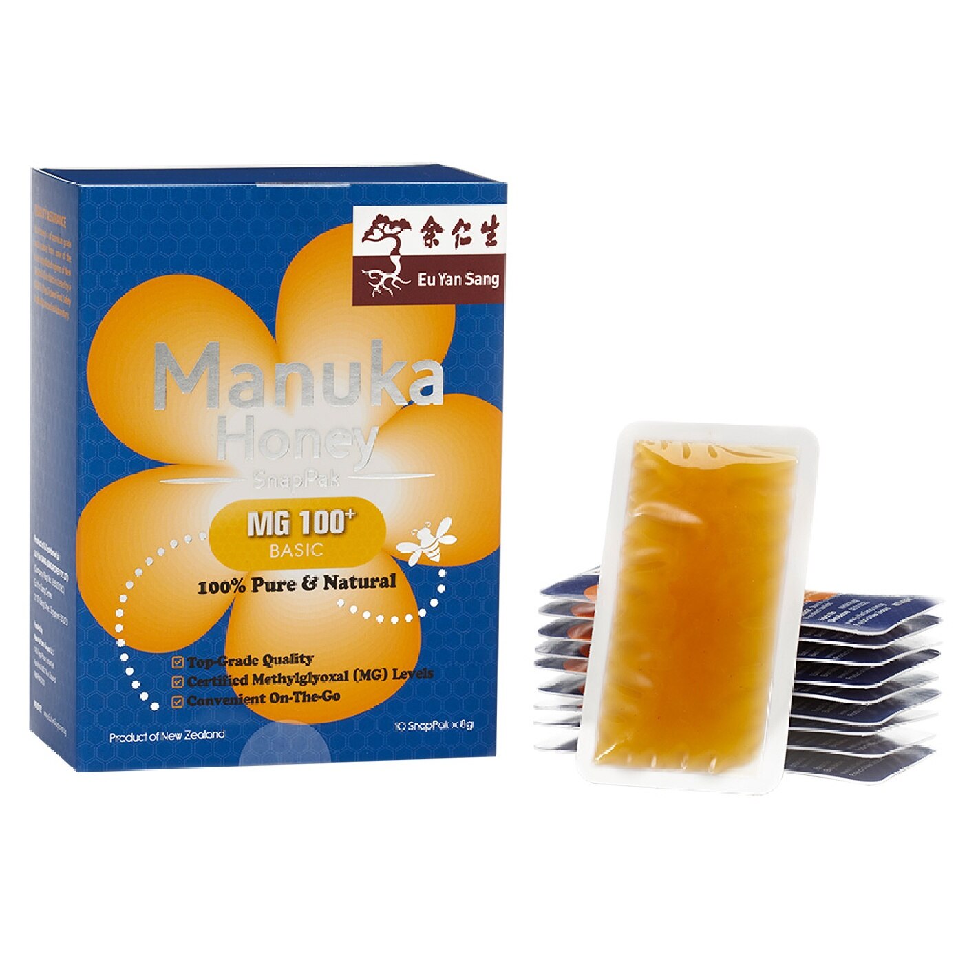 EU YAN SANG Manuka Honey SnapPak MG 100+ Basic 8g x 10s | Health