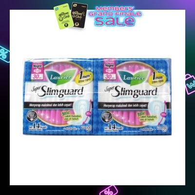 LAURIER Super Slimguard Day Wing Sanitary Pad 30cm Twin Packset 14s x 2 Pack