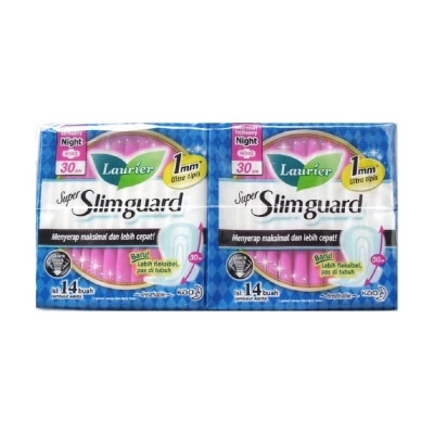 LAURIER Super Slimguard Day Wing Sanitary Pad 30cm Twin Packset 14s x 2 Pack