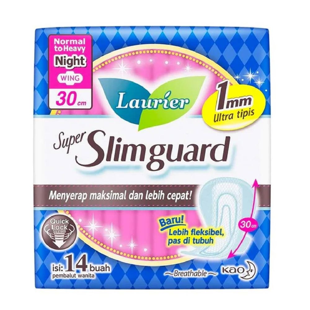 Super Slimguard Day Wing Sanitary Pad 30cm Twin Packset 14s x 2 Pack