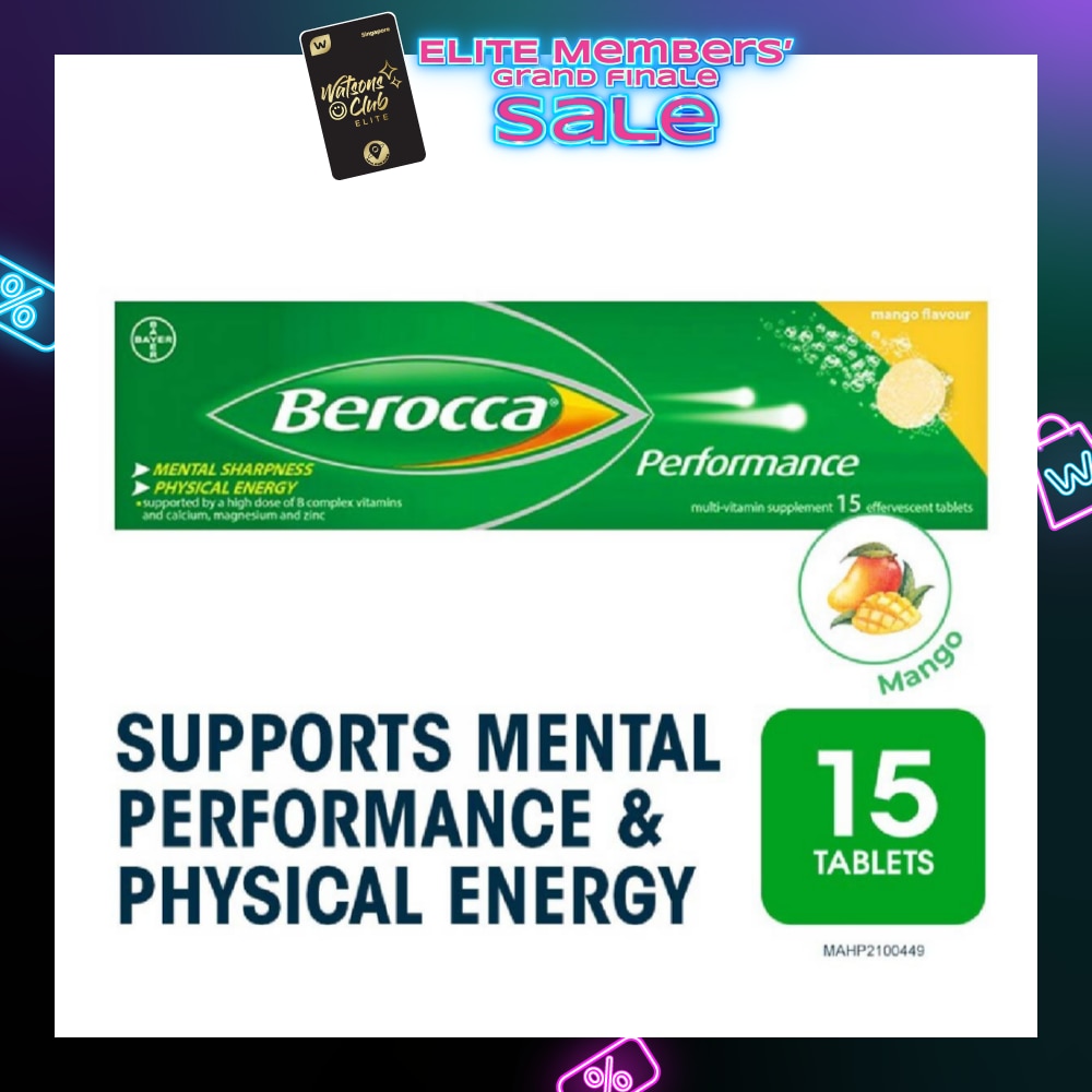 Performance Effervescent Mango Flavour 15s (Expiry: Nov`2025)