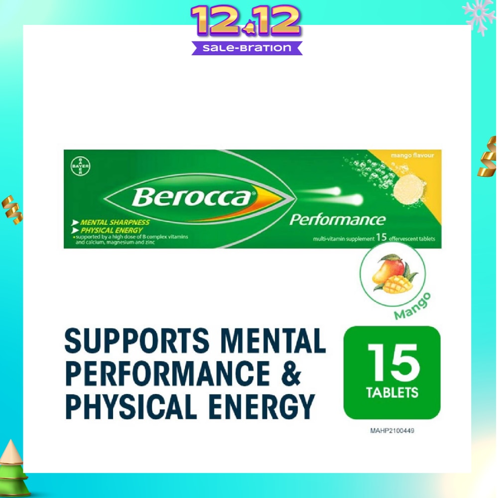 Performance Effervescent Mango Flavour 15s (Expiry: Aug`2026)