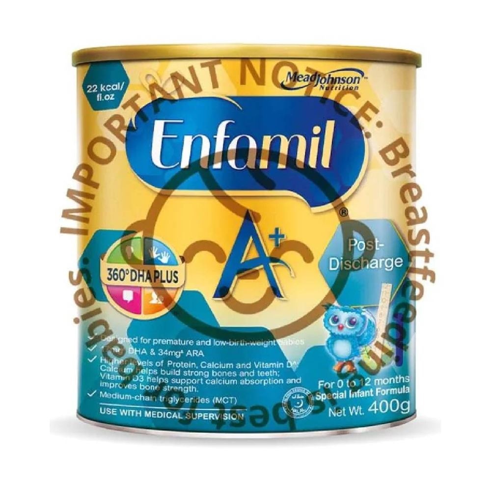 Enfamil A+ Post-Discharge Special Infant Formula Stage 1 400g (For 0 - 12 months)<BR>