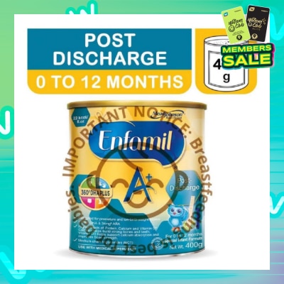 ENFAMIL A+ A+ Post-Discharge Special Infant Formula Stage 1 (For 0 - 12 months) 400g
