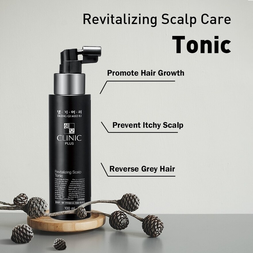 Clinic Plus Revitalizing Scalp Tonic (Anti-Hairloss + Anti-Dandruff + Grey Hair Prevention) 100ml