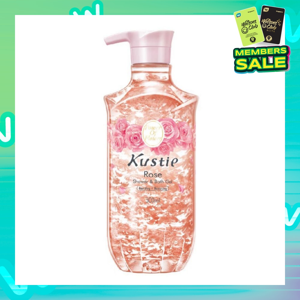 Rose Shower & Bath Gel w/Pump (Suitable for All Skin Types Expecially for Mature Skin and Sensitive Inflamed Skin) 500ml