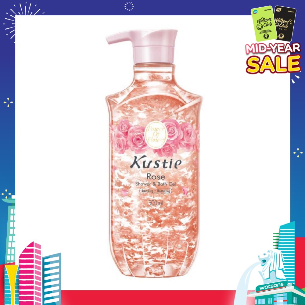 Rose Shower & Bath Gel w/Pump (Suitable for All Skin Types Expecially for Mature Skin and Sensitive Inflamed Skin) 500ml