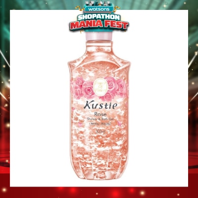 KUSTIE - Rose Shower & Bath Gel w/Pump (Suitable for All Skin Types Expecially for Mature Skin and Sensitive Inflamed Skin) 500ml