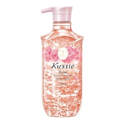 KUSTIE Rose Shower & Bath Gel w/Pump (Suitable for All Skin Types Expecially for Mature Skin and Sensitive Inflamed Skin) 500ml