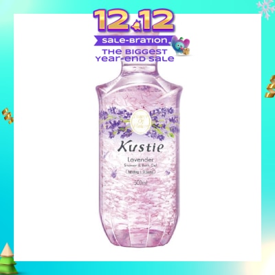 KUSTIE Lavender Shower & Bath Gel w/Pump (Relieve Anxiety and Promote Sleep) 500ml