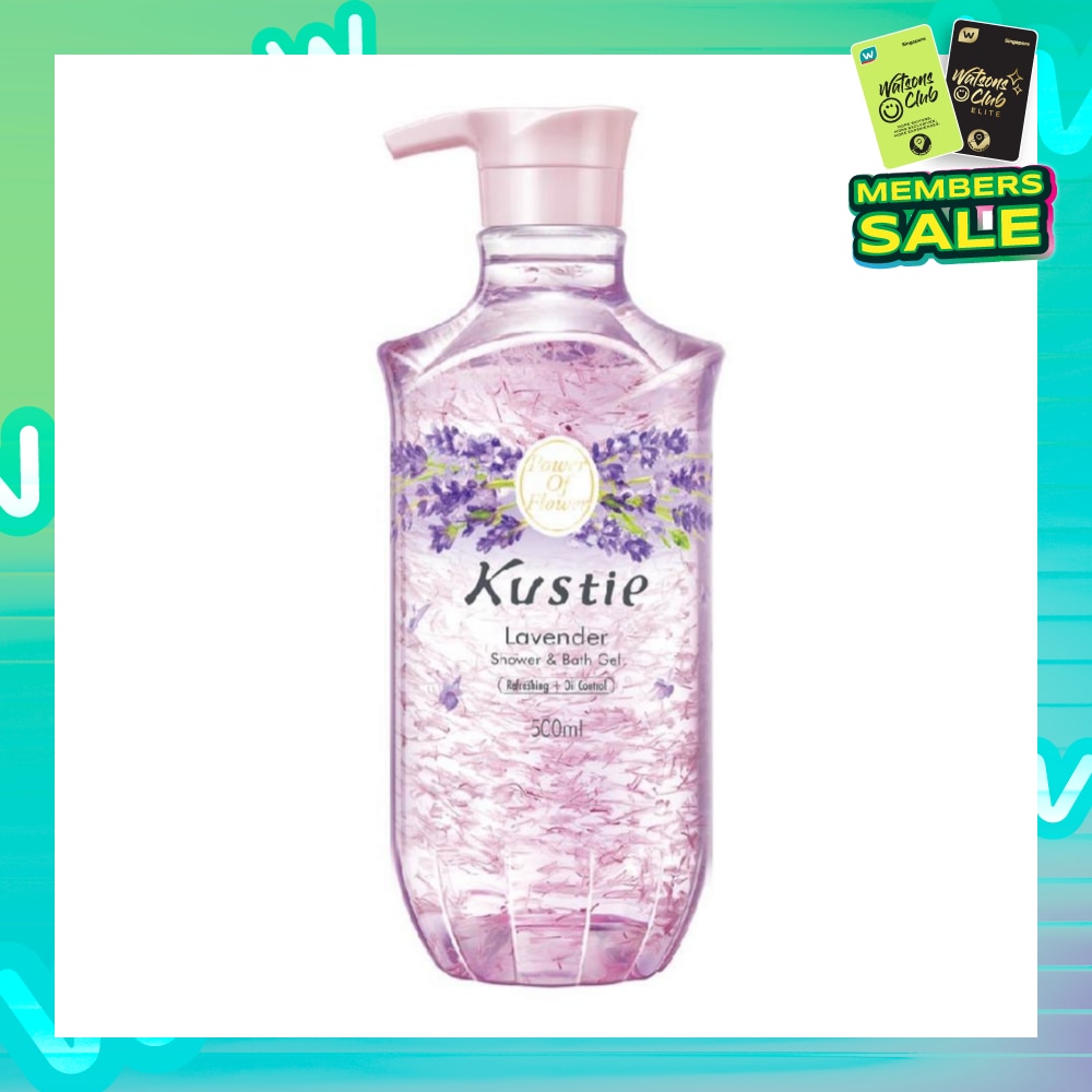 Lavender Shower & Bath Gel w/Pump (Relieve Anxiety and Promote Sleep) 500ml