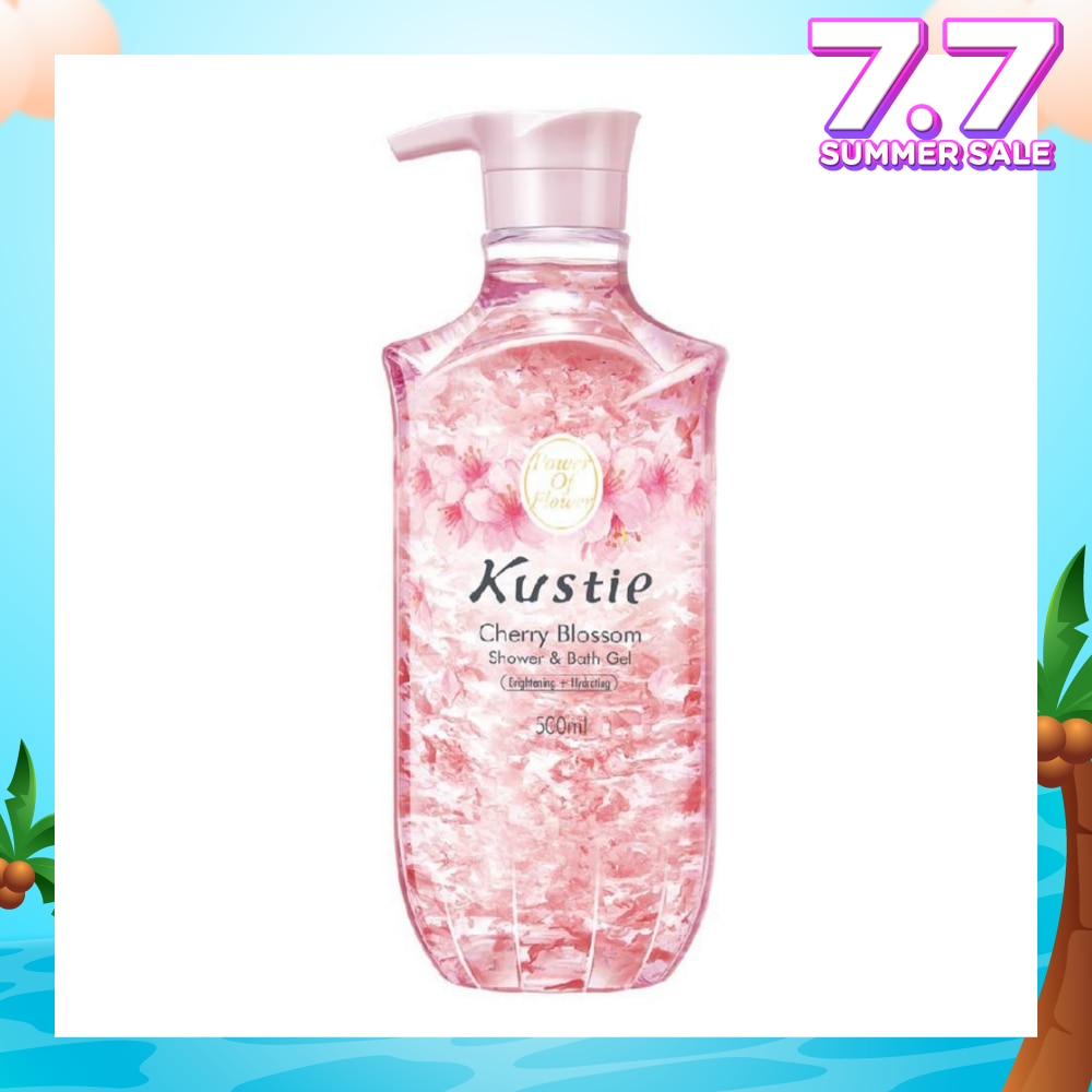 Cherry Blossom Shower & Bath Gel w/Pump (Improve Pigmentation, Restore White and Clear Skin Looking Youthful) 500ml