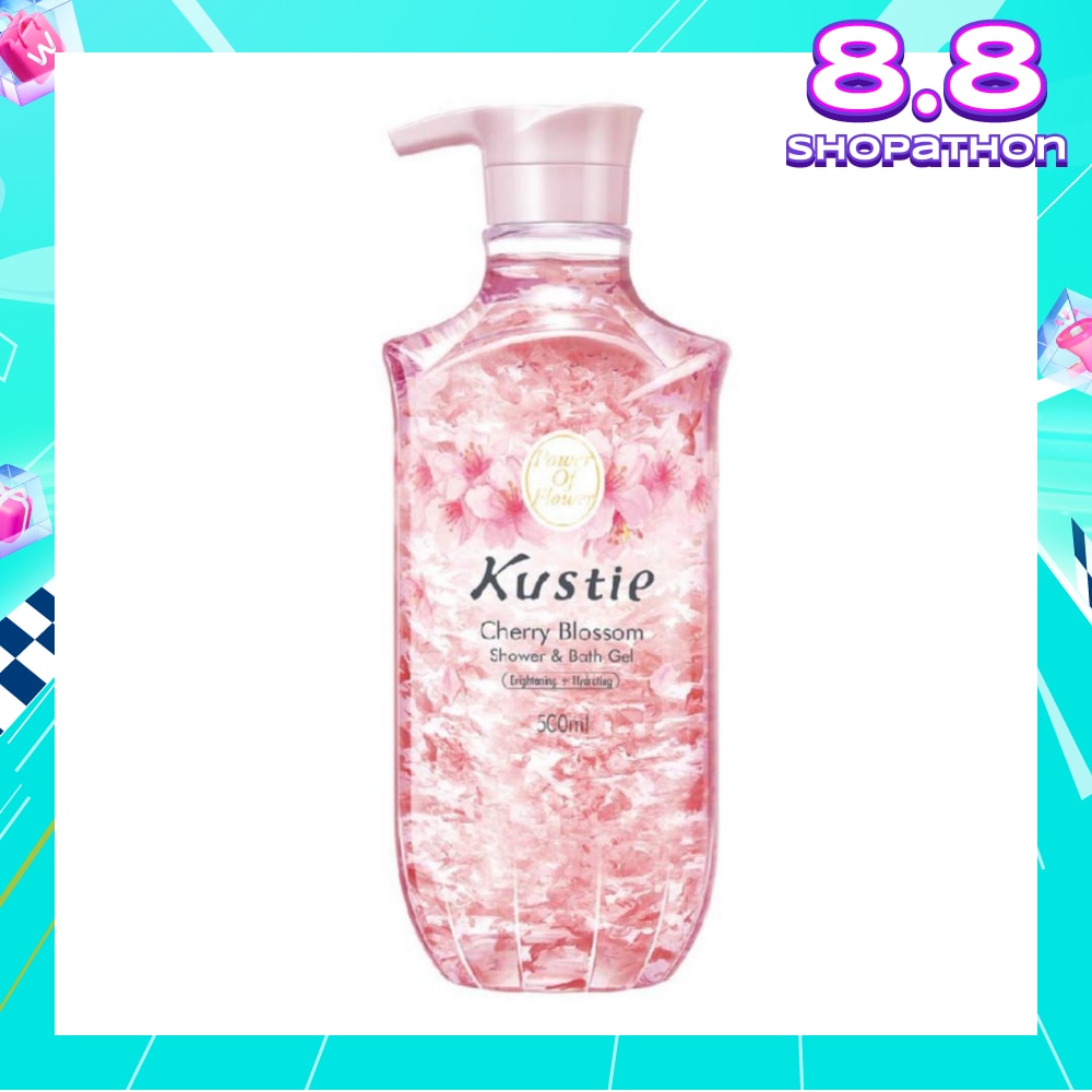 Cherry Blossom Shower & Bath Gel w/Pump (Improve Pigmentation, Restore White and Clear Skin Looking Youthful) 500ml