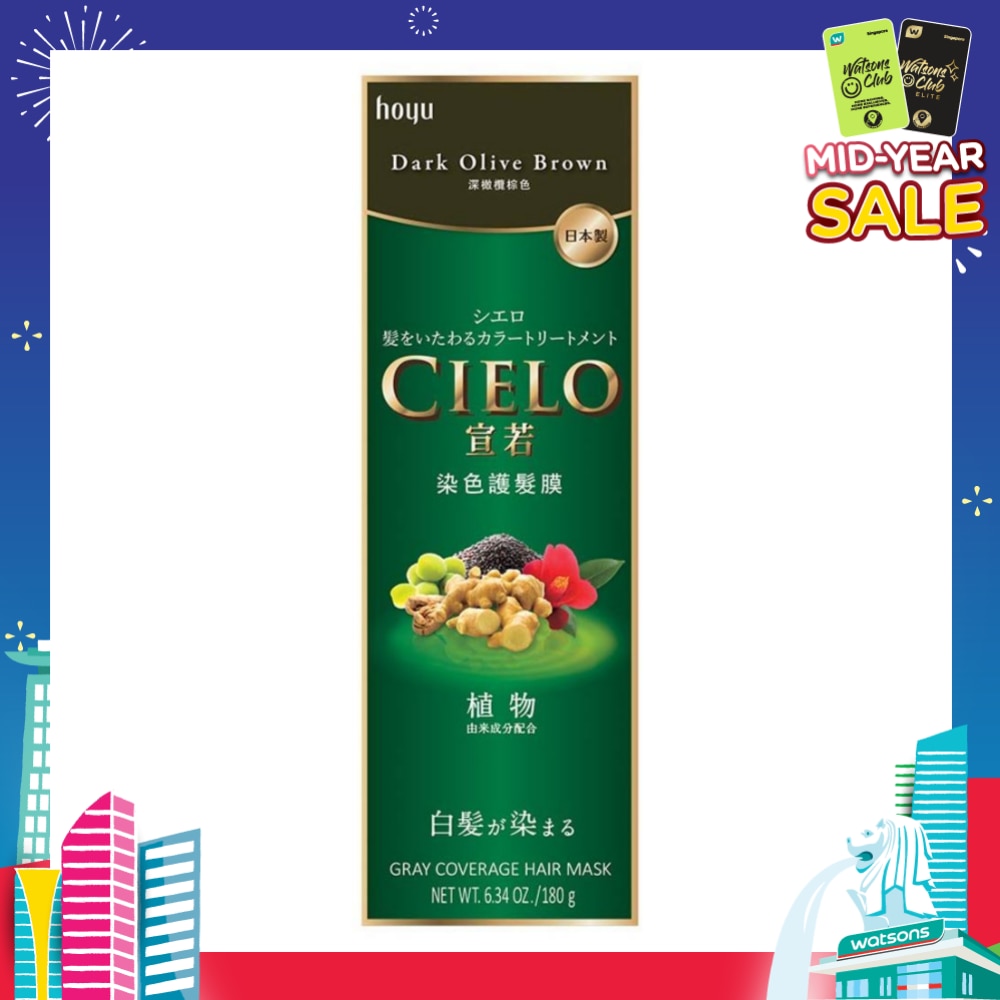 Color Treatment Dark Olive Brown (Gray Coverage Hair Mask) 180g
