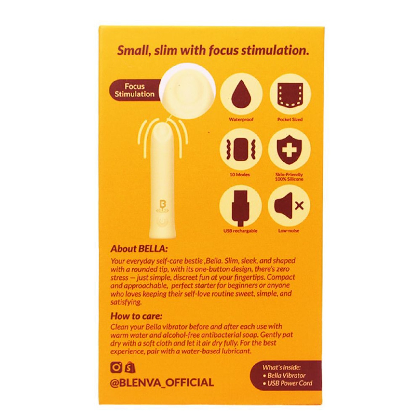 Bella The Everyday Essential Silicone Bullet Vibrator 75g