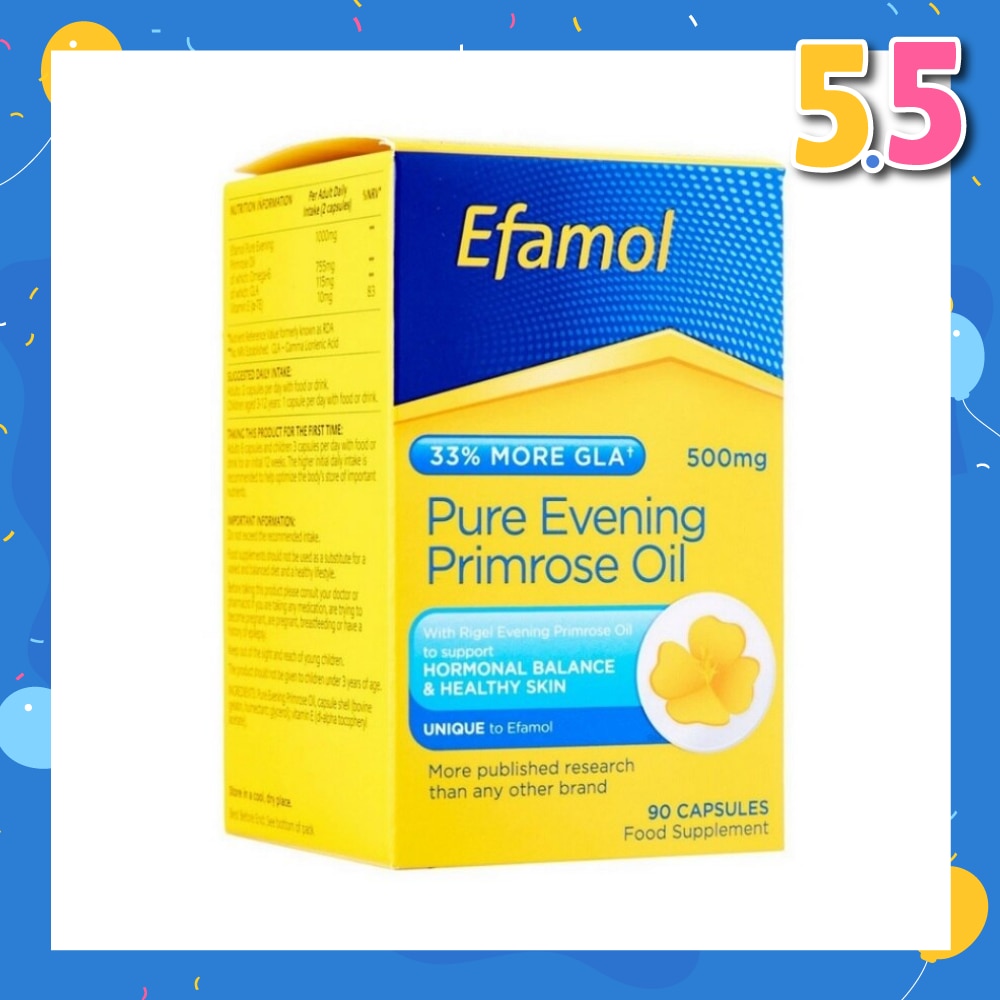 Pure Evening Primrose Oil 500mg 90 Capsules