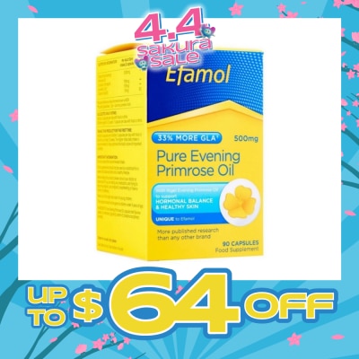 EFAMOL - Pure Evening Primrose Oil 500mg 90 Capsules