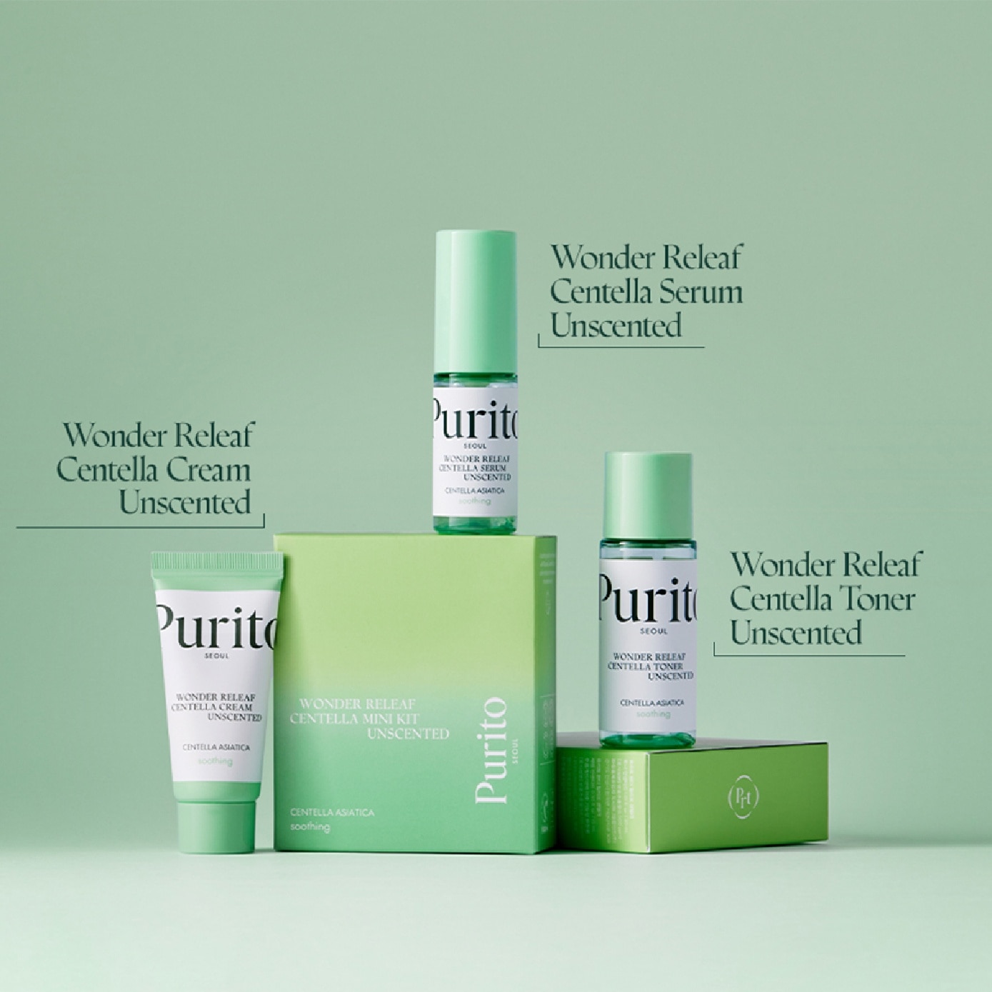 Wonder Releaf Centella Unscented Mini Kit 1s
