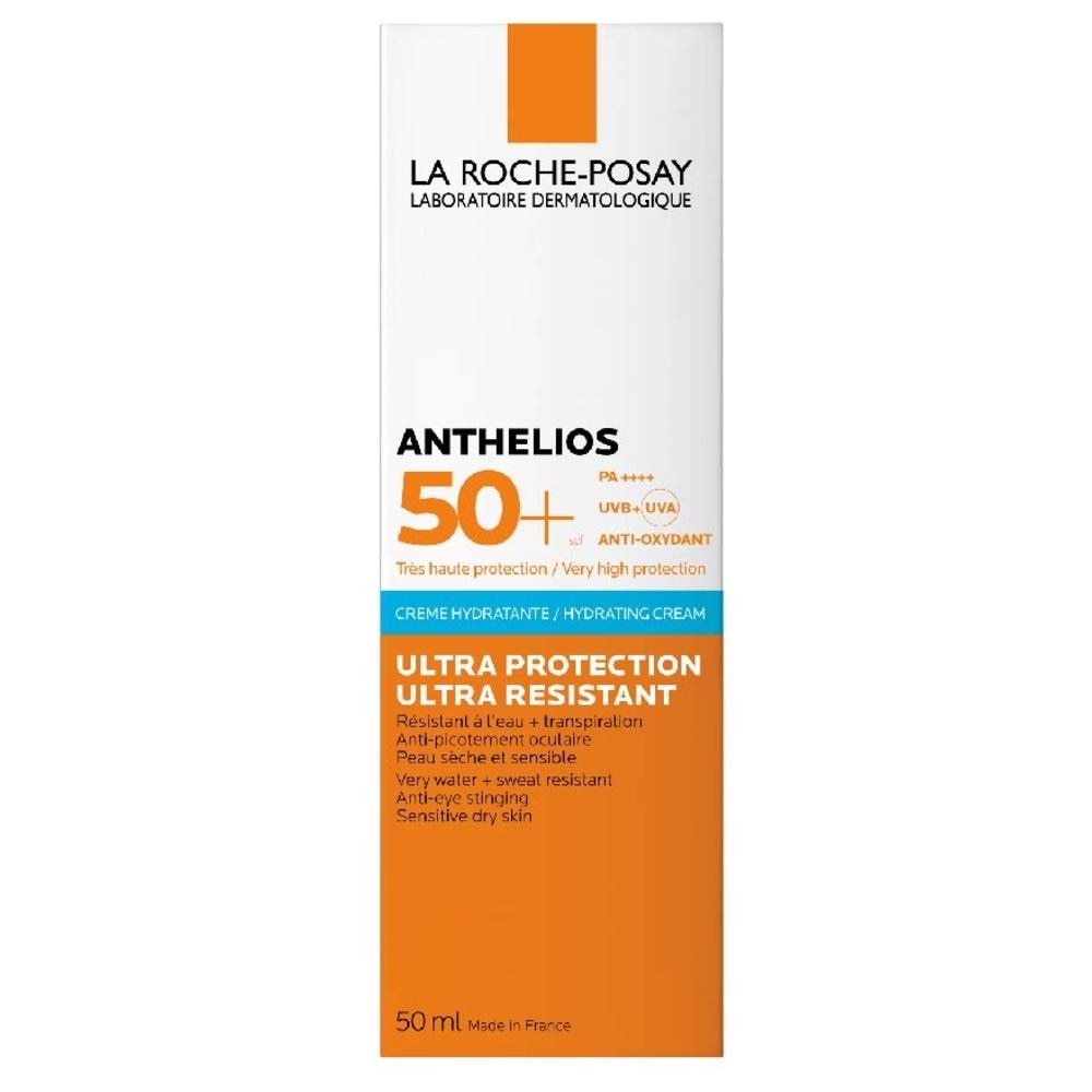 Anthelios Ultra Cream SPF50+ (Broad Spectrum 0% Fragrance Face Sunscreen for Dry Skin) 50ml