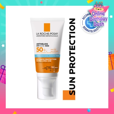 LA ROCHE-POSAY Anthelios Ultra Cream SPF50+ (Broad Spectrum 0% Fragrance Face Sunscreen for Dry Skin) 50ml