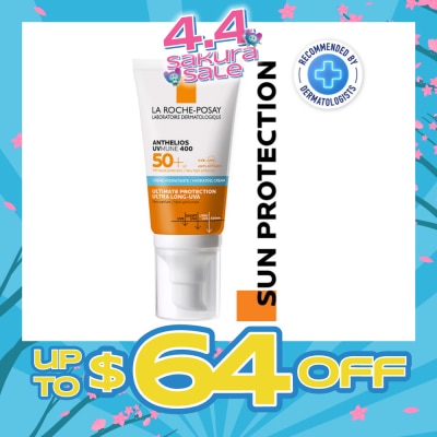 LA ROCHE-POSAY - Anthelios Ultra Cream SPF50+ (Broad Spectrum 0% Fragrance Face Sunscreen for Dry Skin) 50ml