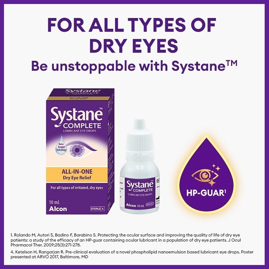 Systane Complete All-in-One Lubricant Eye Drops 10ml