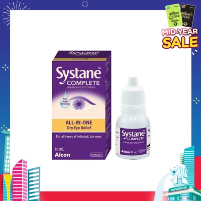 ALCON Systane Complete All-in-One Lubricant Eye Drops 10ml