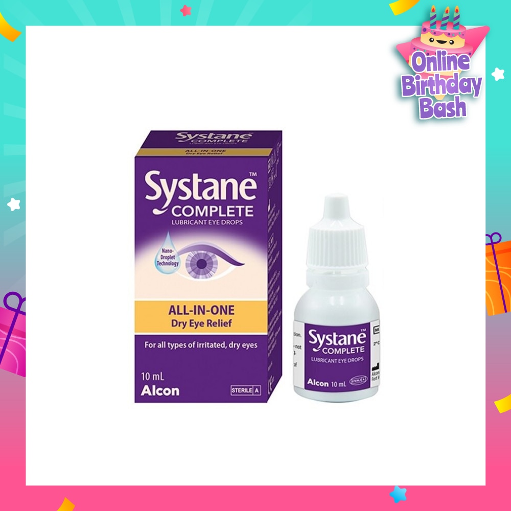 Systane Complete All-in-One Lubricant Eye Drops 10ml
