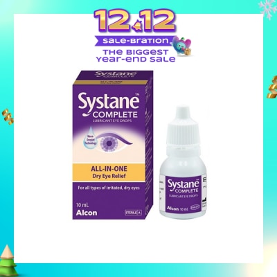 ALCON Systane Complete All-in-One Lubricant Eye Drops 10ml (Expiry: May`2026)