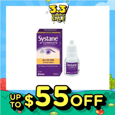 ALCON Systane Complete All-in-One Lubricant Eye Drops 10ml (Expiry: Nov`2026)